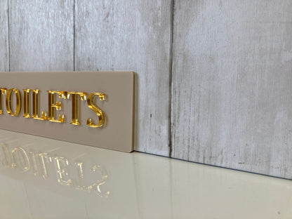 Acrylic Toilet Door Sign