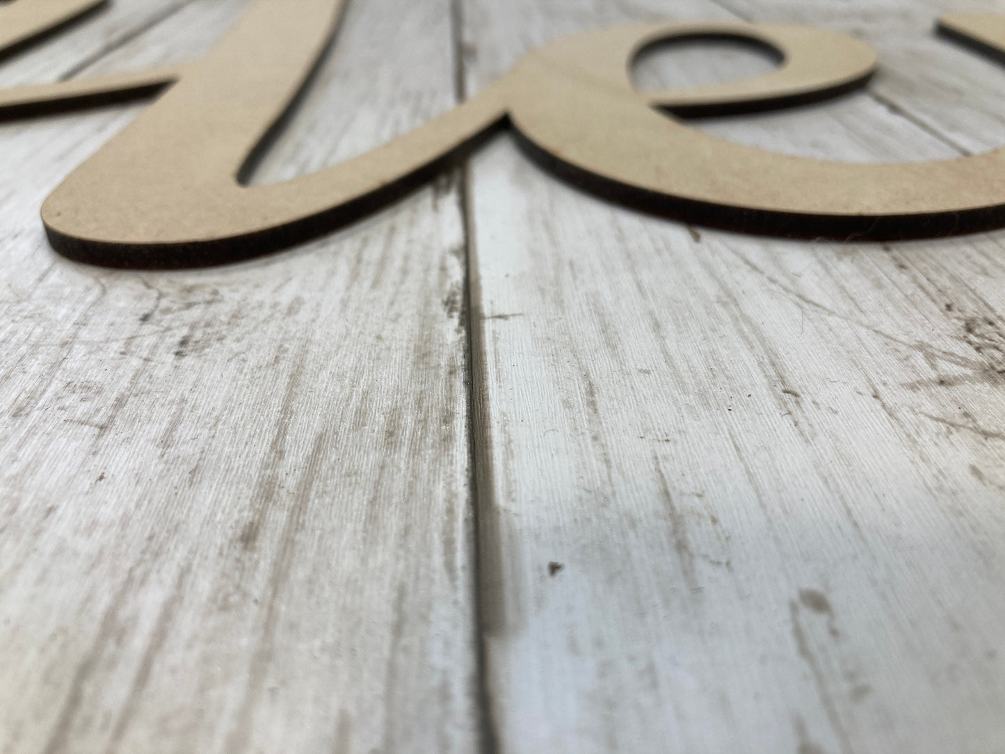 Wooden Wall Name Sign MDF