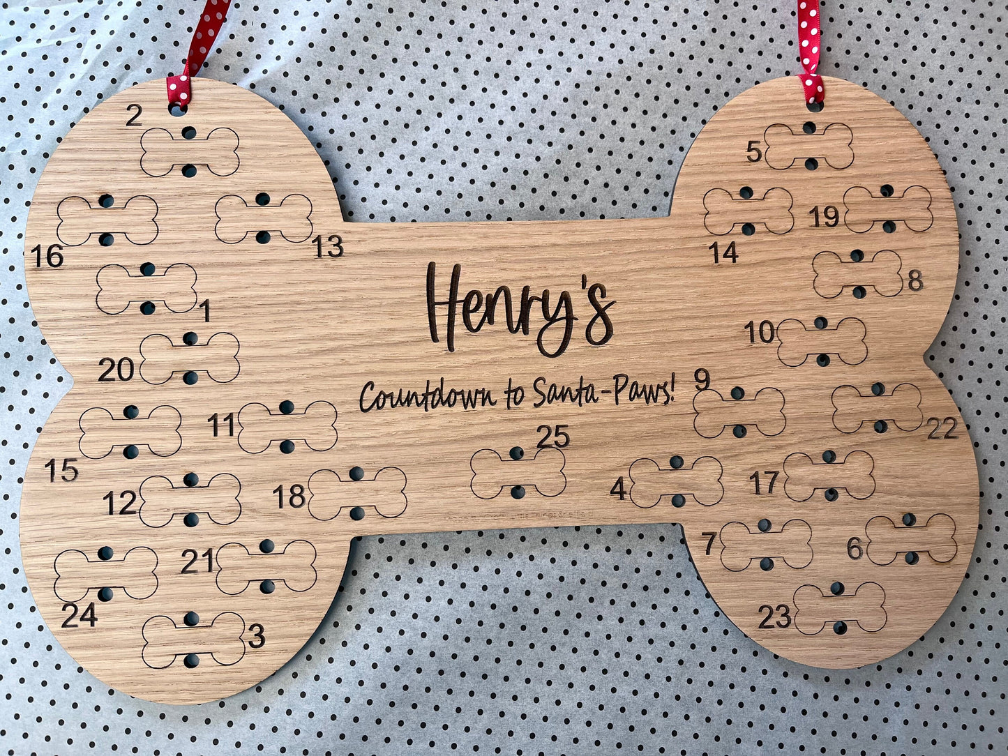 Oak or Beech Dog Advent Calendar