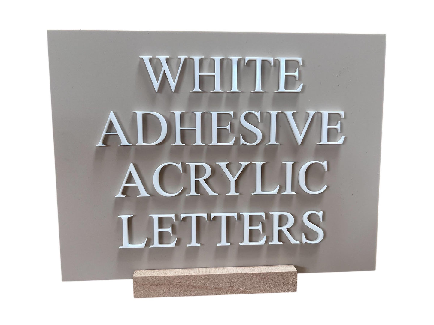 White Gloss Acrylic Adhesive Letters