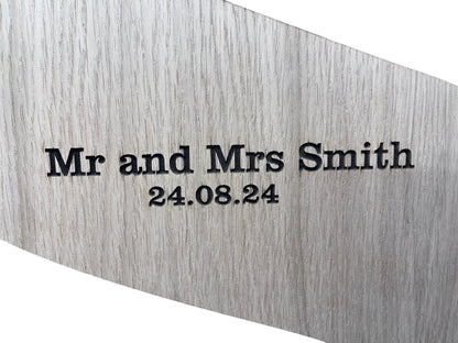 Rustic Wooden Initial Wedding 'Guestbook'