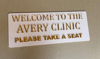 Custom Acrylic Welcome Sign With Business Name