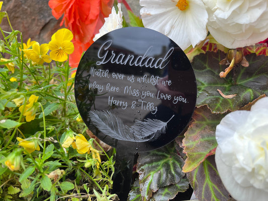 Grandad Memorial Plant Marker