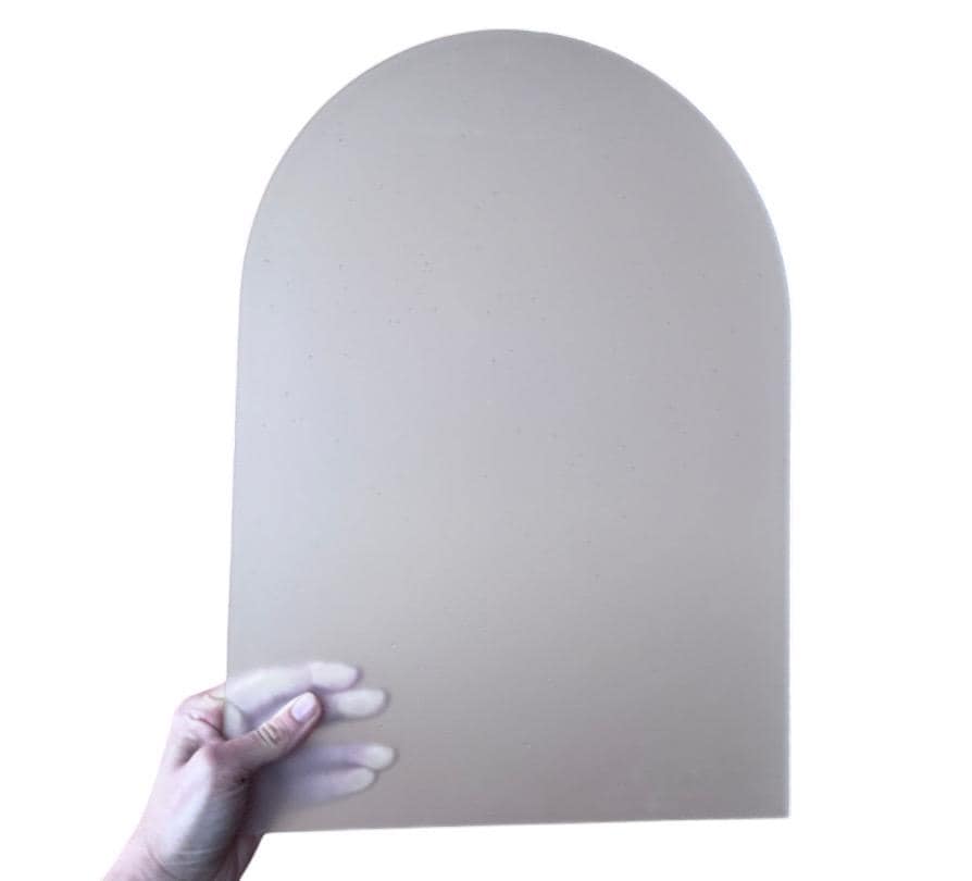 Frosted Acrylic Blank Archfor DIY Signage