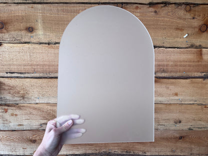 Frosted Acrylic Blank Archfor DIY Signage