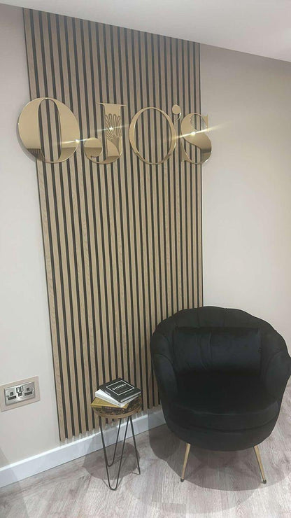 Large Mirror Acrylic Wall Signage Letters