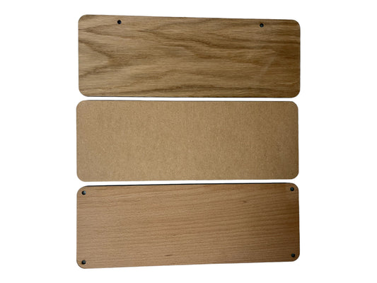 Blank Wooden Sign with or without holes
