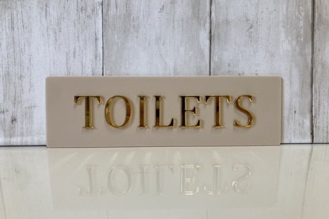 Acrylic Toilet Door Sign