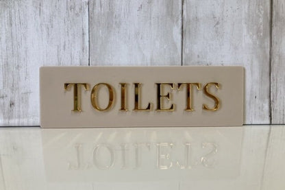 Acrylic Toilet Door Sign