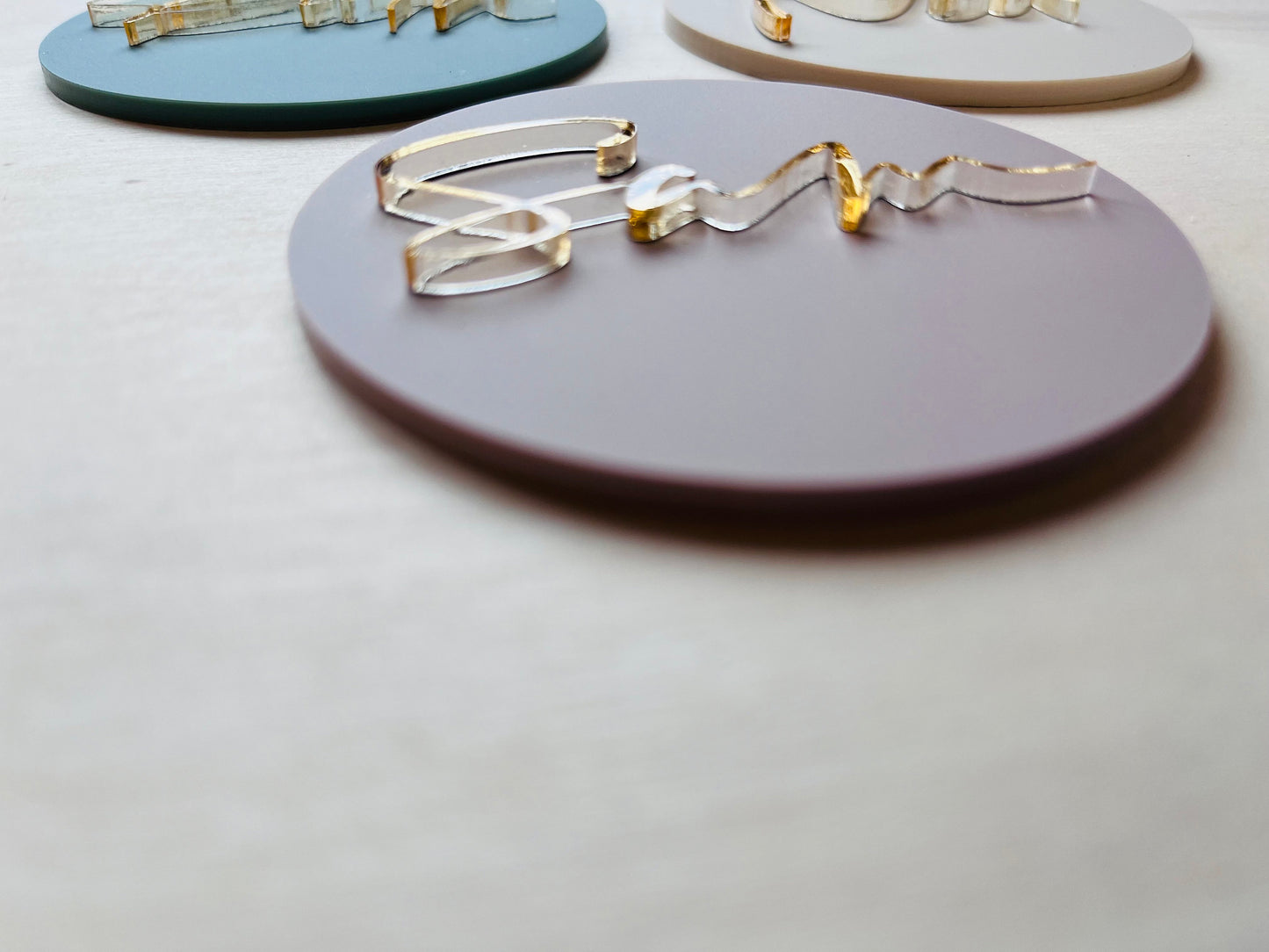 Luxury 3D Matt Acrylic Wedding Table Name-places