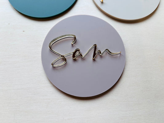 Luxury 3D Matt Acrylic Wedding Table Name-places