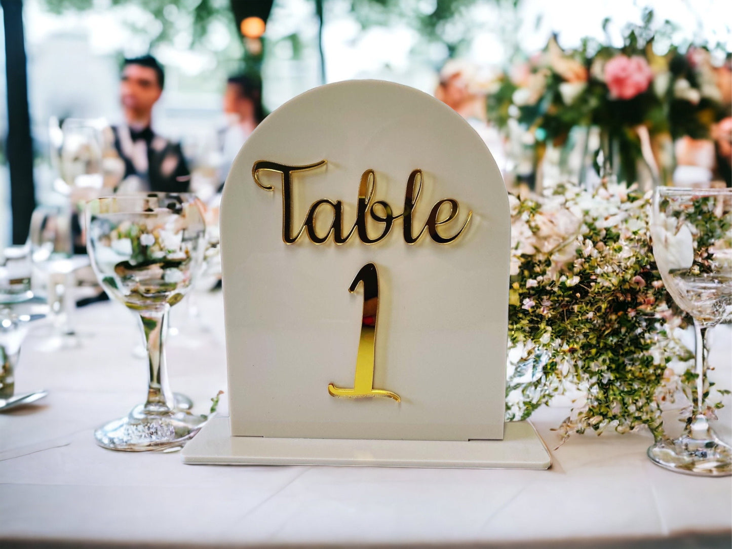 Wedding Table Centrepiece Table Arch Number