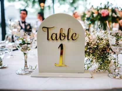 Wedding Table Centrepiece Table Arch Number