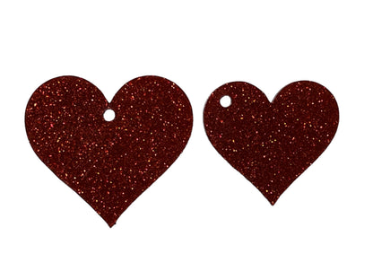 Heart Shaped Acrylic Blanks Pack of 20