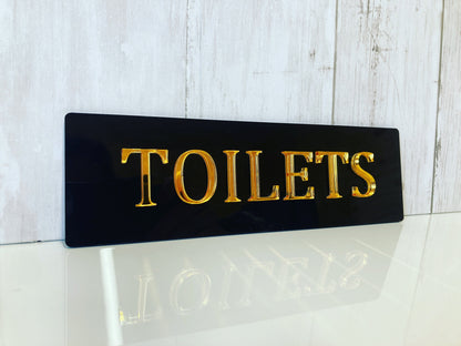 Acrylic Toilet Door Sign