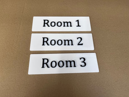 Acrylic Room Number Sign