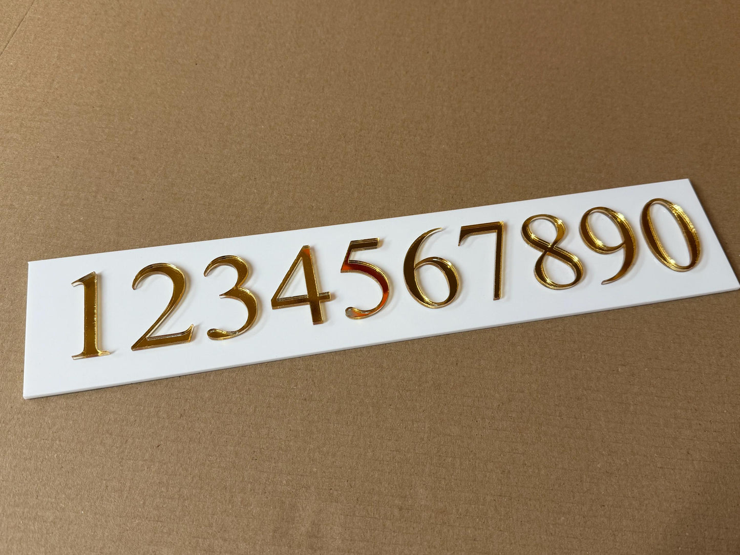 Mirror Gold Acrylic Adhesive Numbers