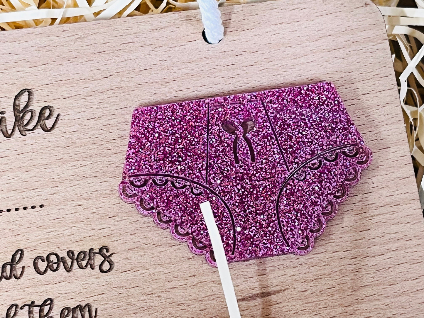 A Good Sister is Like Good Knickers Wood and Acrylic Sign