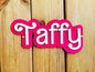 Pink and White Stable Door Sign