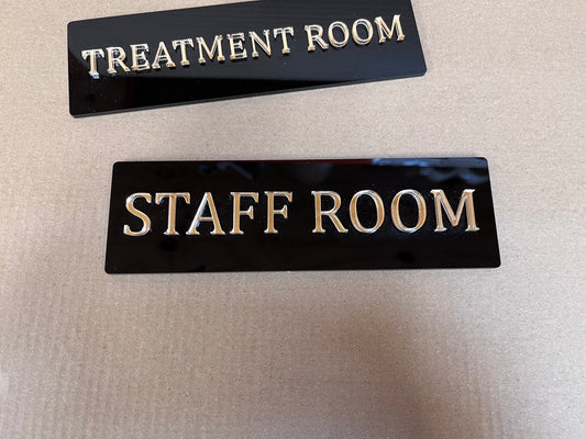 Acrylic Staff Room Door Sign