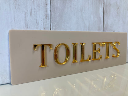 Acrylic Toilet Door Sign