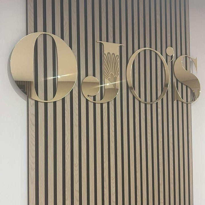 Large Mirror Acrylic Wall Signage Letters