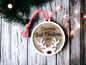 Personalised Large Luxury Oak and Acrylic My First Christmas Bauble