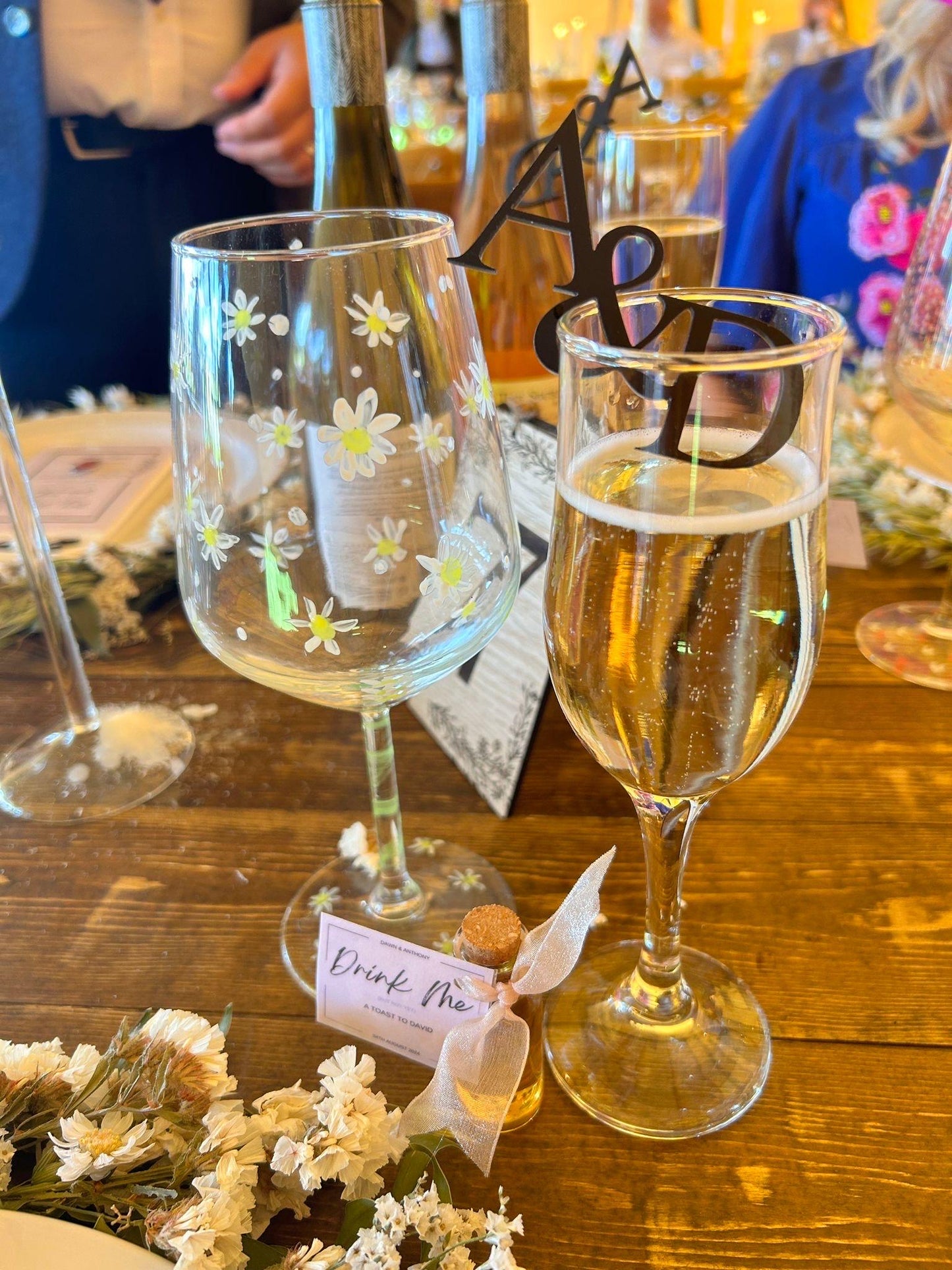Acrylic Drink Toppers/Wedding Glass Toppers
