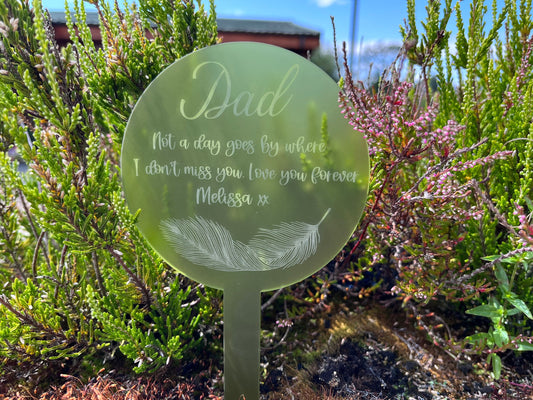 Dad Memorial Plant Marker