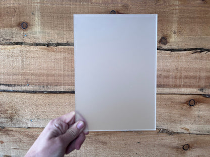 Frosted Acrylic Blank Sheet A1 A2 A3 A4 A5 A6 A7 3mm