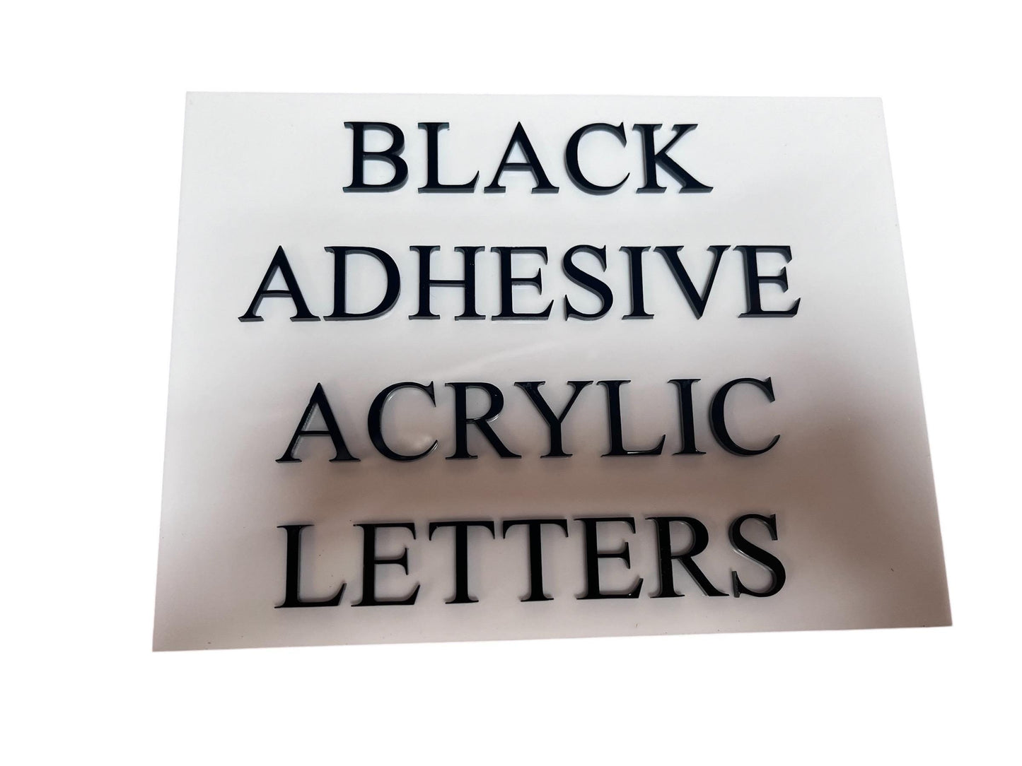 Black Gloss Acrylic Adhesive Letters