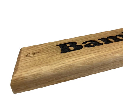 Soild Oak Engraved Stable Door Plaque