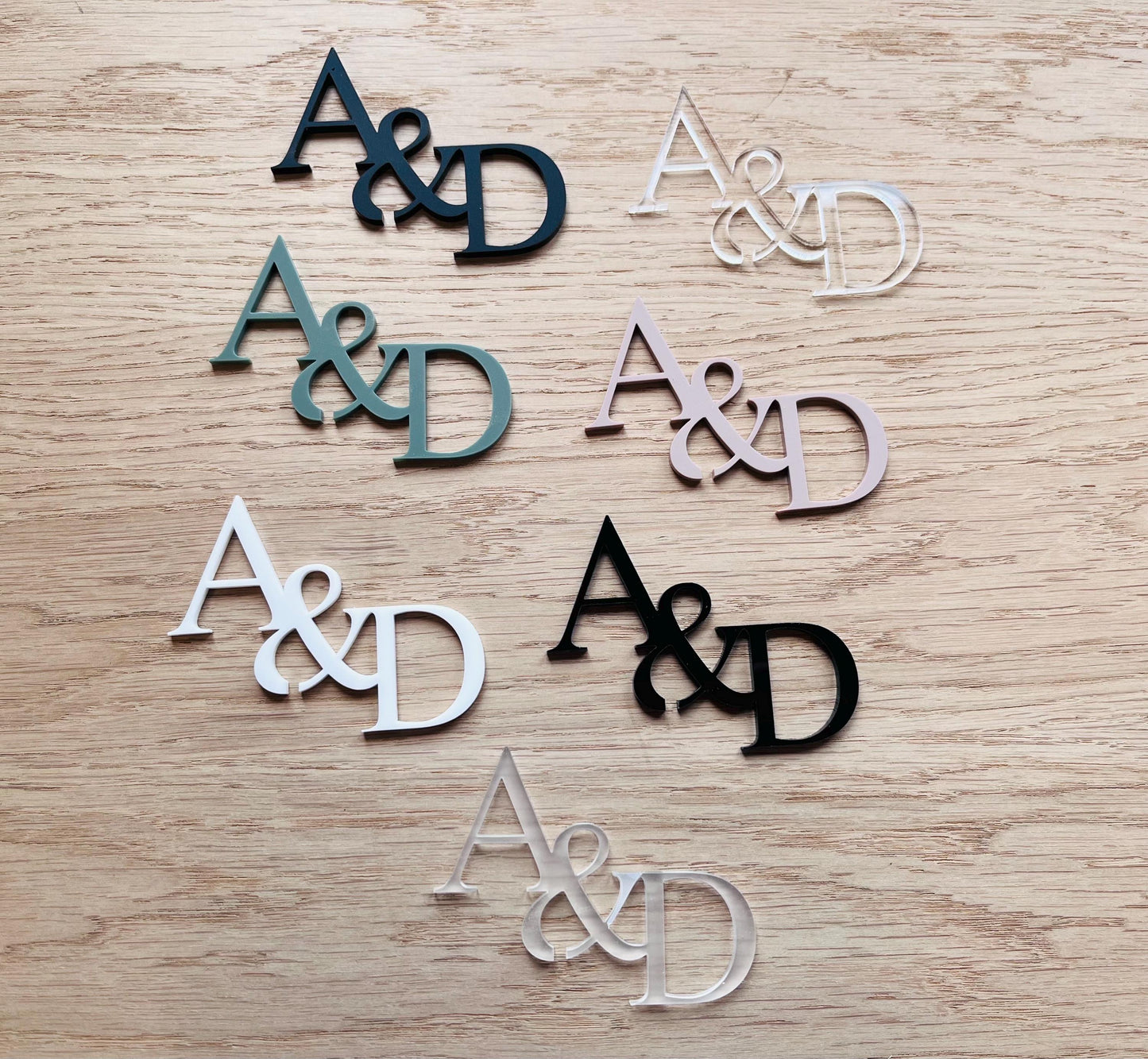 Acrylic Drink Toppers/Wedding Glass Toppers