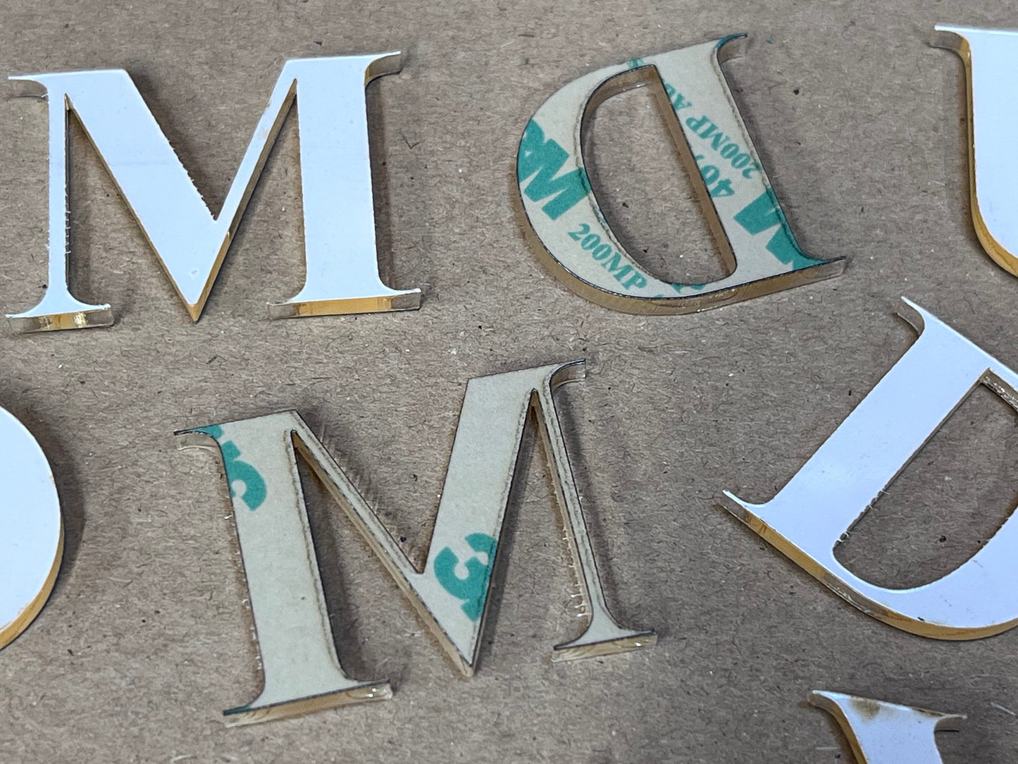 Cards and Well Wishes Acrylic Adhesive Letters for DIY signage