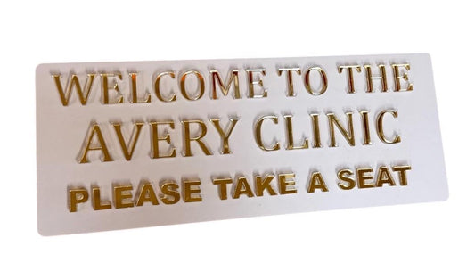 Custom Acrylic Welcome Sign With Business Name