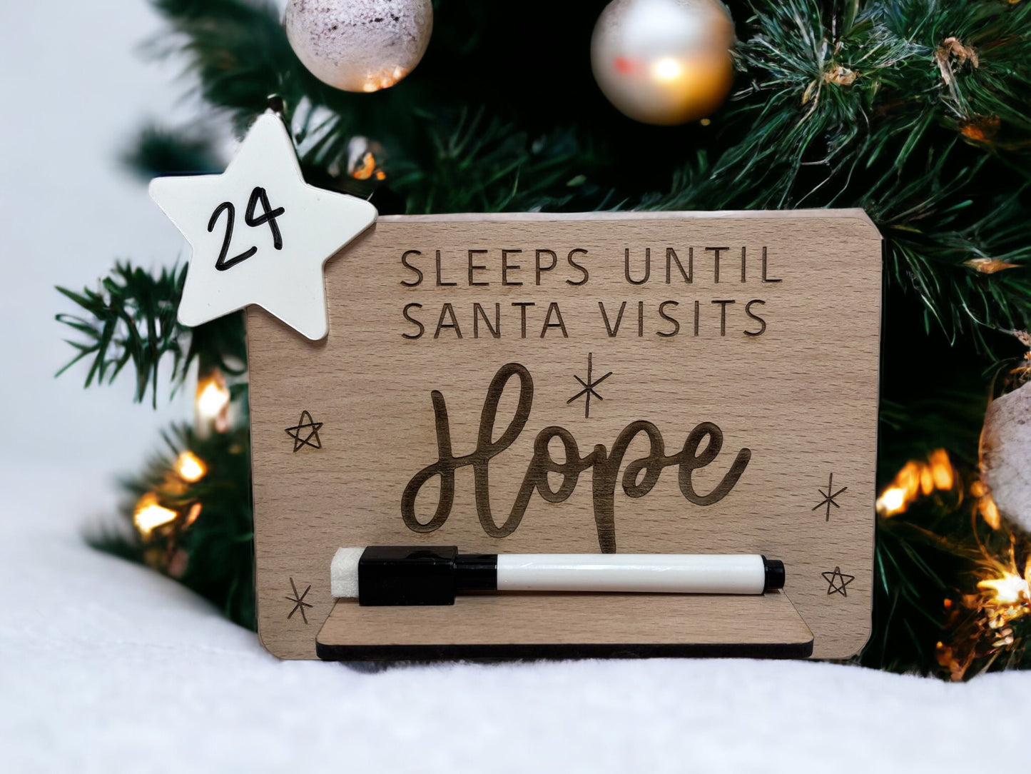 Personalised Children’s Christmas Countdown Sign