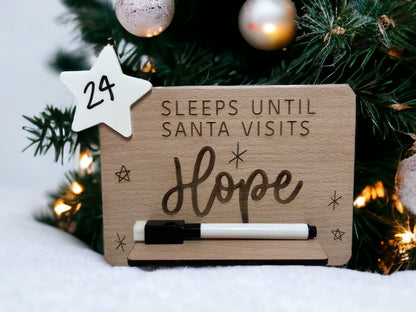 Personalised Children’s Christmas Countdown Sign
