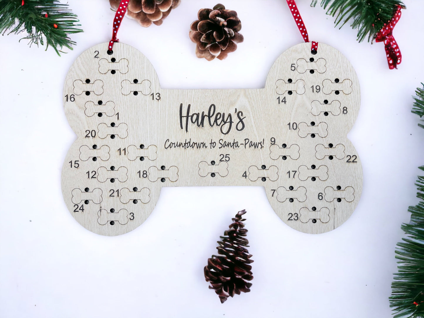 Oak or Beech Dog Advent Calendar