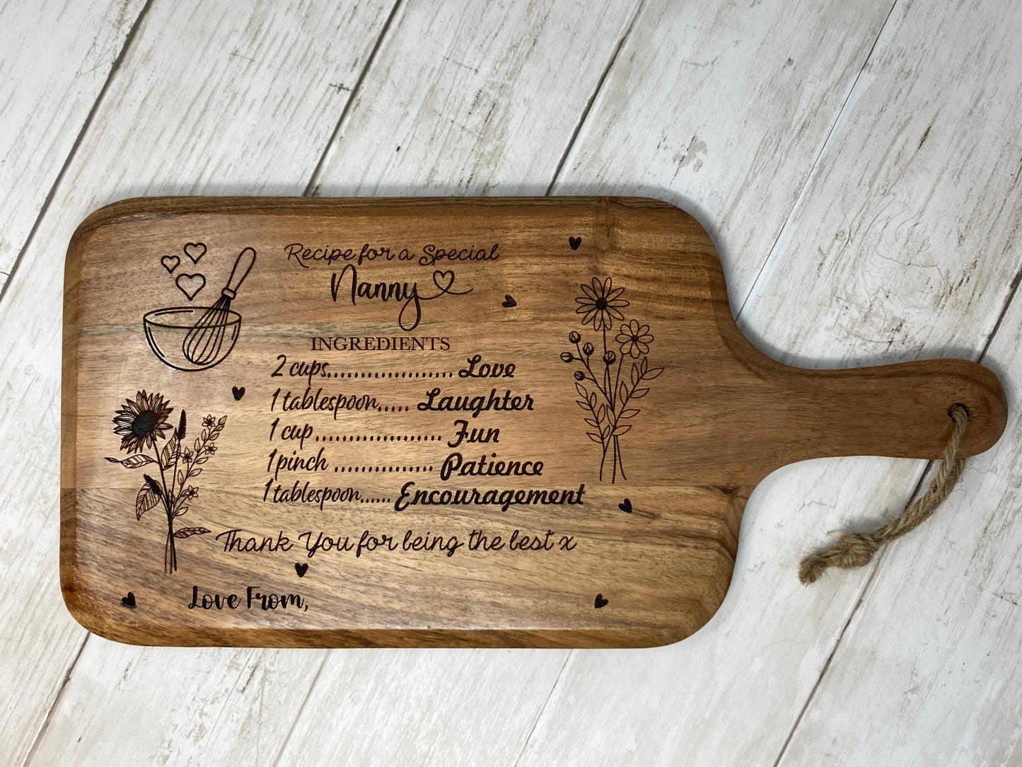 Personalised Nanny Board