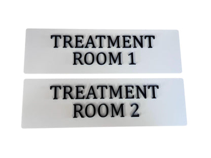 Treatment Room Number Sign. Custom Text Available