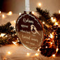 Gold Mirror Acrylic Robin Bauble