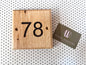 Soild Oak Engraved House Number Plaque
