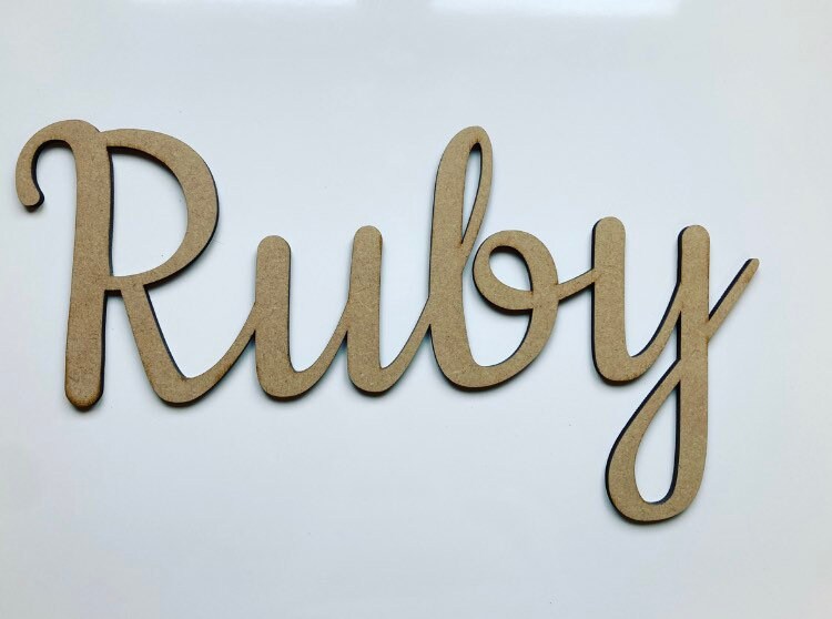 Wooden Wall Name Sign MDF