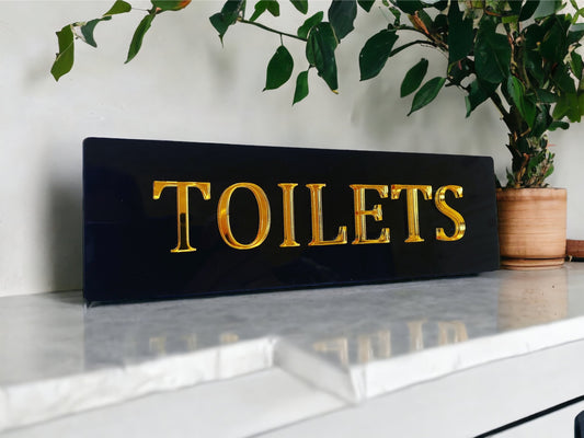 Acrylic Toilet Door Sign