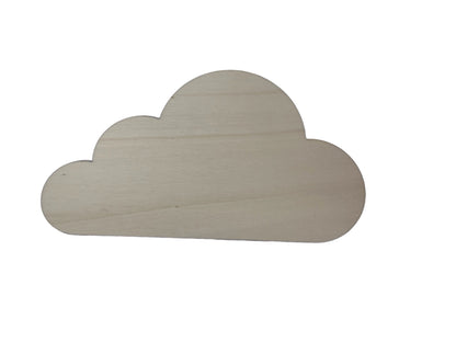 Pack of 4 Wood Cloud Blanks, Nursery Wall Decor