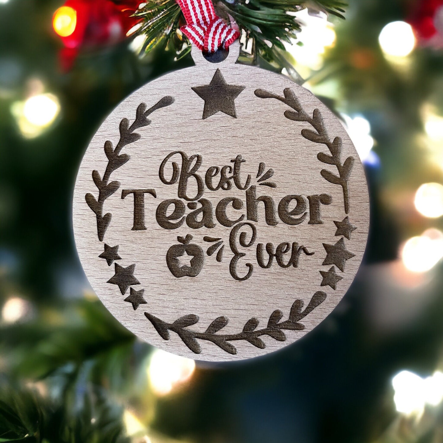 Best Teacher Christmas Bauble