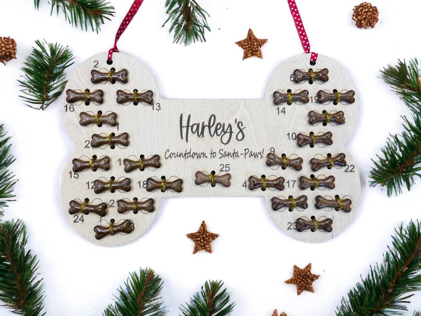 Oak or Beech Dog Advent Calendar