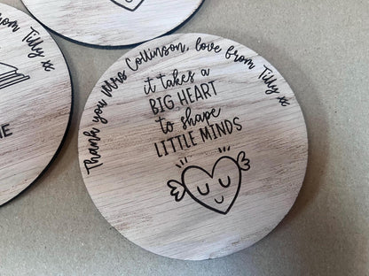 Thank You Teacher Plaque/Card Alternative