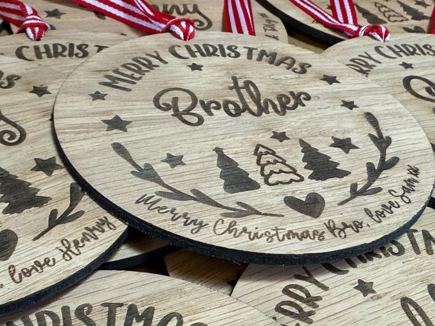 Large Brother Personalised Bauble/Christmas Card Alternative