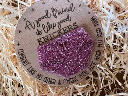 Good Friends are Like Good Knickers Christmas Bauble
